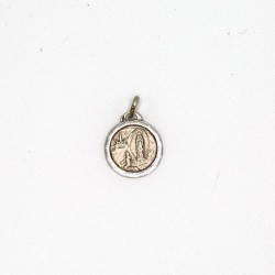 Médaille de l'Apparition de Lourdes en argent. 15 mm