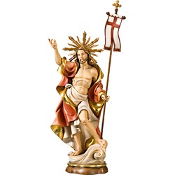 Statue Résurrection du Christ 30cm en bois d'érable