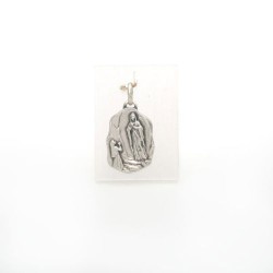 Medaille van het uiterlijk van Lourdes-zilver. 20 mm