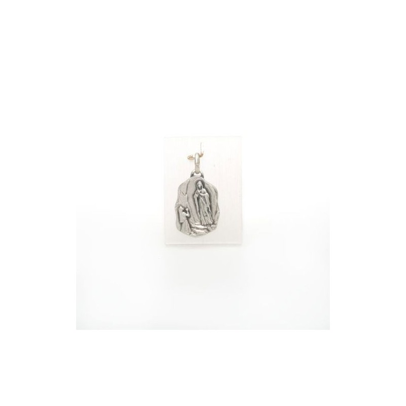 Medaille van het uiterlijk van Lourdes-zilver. 20 mm