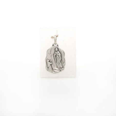 Médaille de l'Apparition de Lourdes en argent. 20 mm