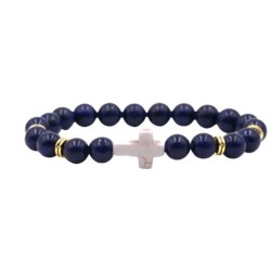   Elastische armband 8mm mineraal Pierre - LAVIS LAULI