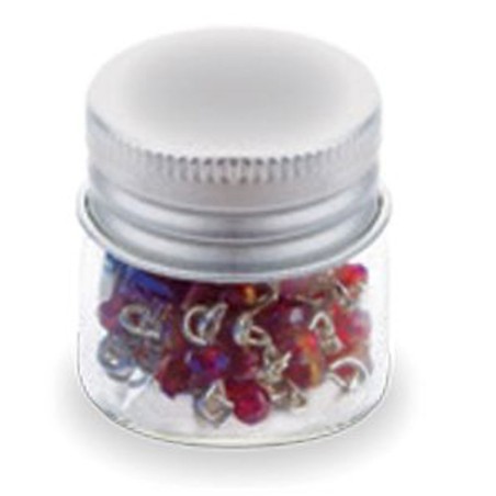 Mini chapelet dans petite boite en verre assortiment de couleur 