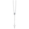 Chapelet perles verre blanche 6mm