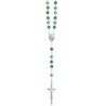 Chapelet perles marbrées verte 8mm 