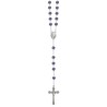 Chapelet perles cristal 8mm Bleu