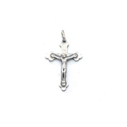 Crucifix hanger Trilobé zilver. 30 mm