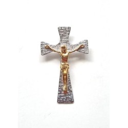 Crucifix Hanger Bicolor Silver S925