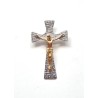 Crucifix Hanger Bicolor Silver S925