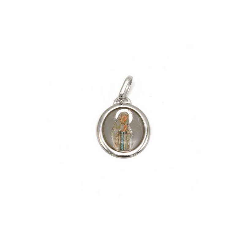 Onze Lieve Vrouw van Banneux medaille in zilver. 17 mm