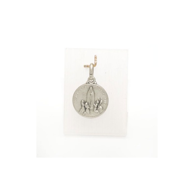 Médaille de Notre Dame de Fatima en argent. 14 mm