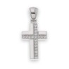 Pendentif croix 1.5 cm Argent S925 avec Zirconiums