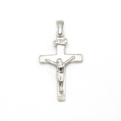 Crucifix-hanger in zilver. 24 mm