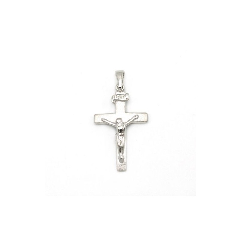 Crucifix-hanger in zilver. 24 mm