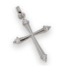 Pendentif croix 2.1x1.7cm Argent S925 avec Zirconiums