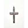Diamond Cross Hanger 25mm Silver S925