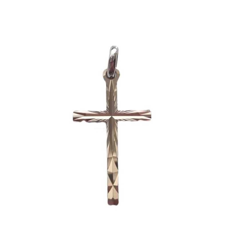 Pendentif croix simple plate 25x15mm Argent S925