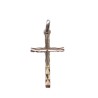 Enkele platte kruis hanger 25x15mm zilver S925