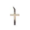 Pendentif croix plate simple 30x17mm Argent S925