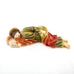 Statue de Saint Joseph endormi en résine. 29 cm