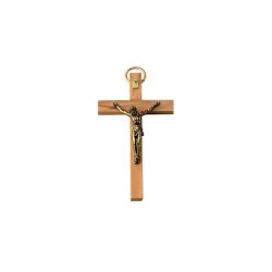 Crucifix olijfhout 9x5.3cm