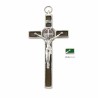 Kruis van Saint Benoit Metal met Groen Email 20 cm