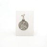 St. Franciscus medaille in zilver. 14 mm