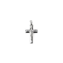 3.1cm zilveren kruishanger 3.1cm