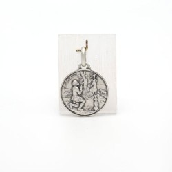 Médaille de Saint Hubert en argent. 21 mm