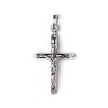 pendentif crucifix tube en argent 3cm