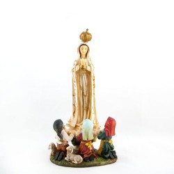 Standbeeld van het uiterlijk van Fatima in hars. 30 cm