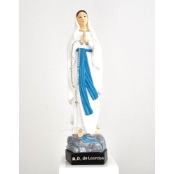 Statue Vierge décorée 20cm résine
