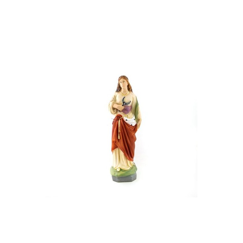Standbeeld van St. Agathe hars. 30 cm