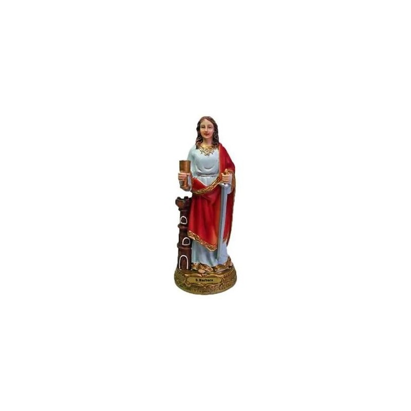 Standbeeld Ste Barbara 20 cm hars
