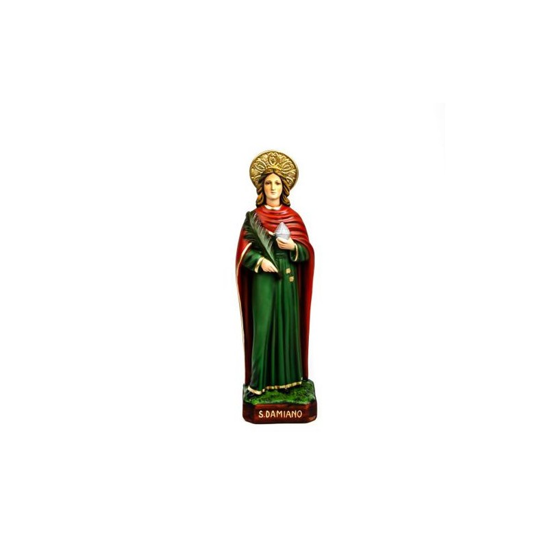 Standbeeld van Sint-Damien in hars. 60 cm