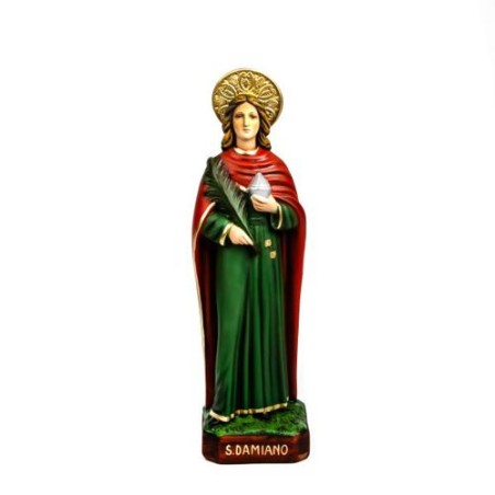Standbeeld van Sint-Damien in hars. 60 cm