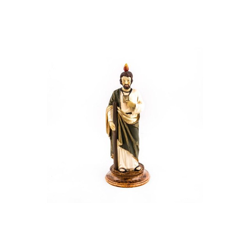 Standbeeld van Saint Jude in hars. 15 cm