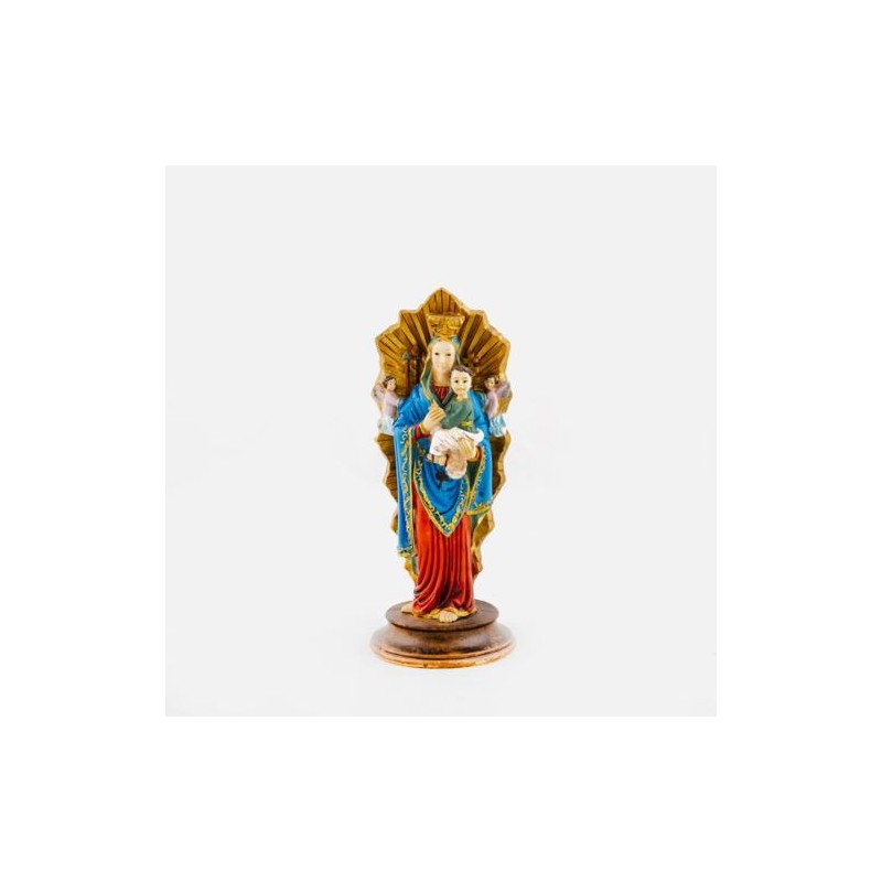 Standbeeld van Onze-Lieve-Vrouw van Perpetual Resin Relief. 15 cm