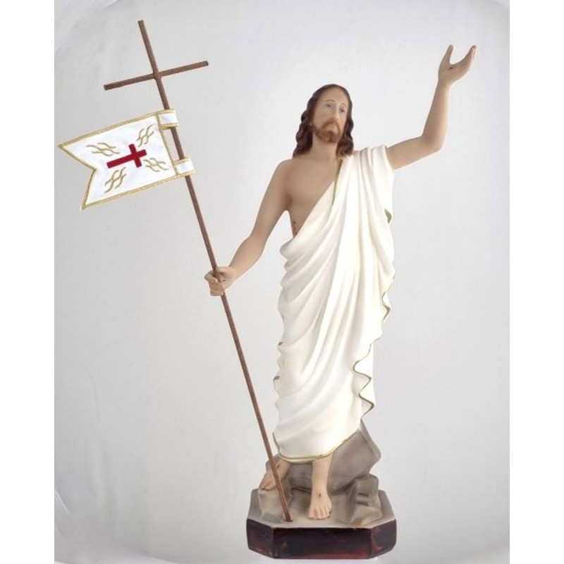 Standbeeld van de opstanding van Jezus in hars. 50 cm