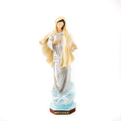 Standbeeld van Onze Lieve Vrouw van Medjugorje in hars. 30 cm