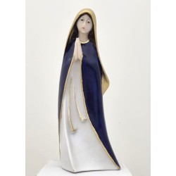 Virgin Statue Orante 25cm Oven Blauw