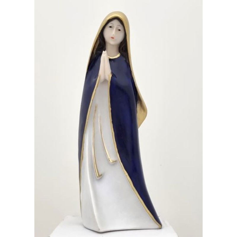 Virgin Statue Orante 25cm Oven Blauw