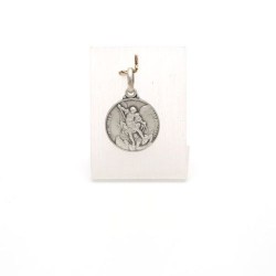 Médaille de Saint Michel en argent. 14 mm