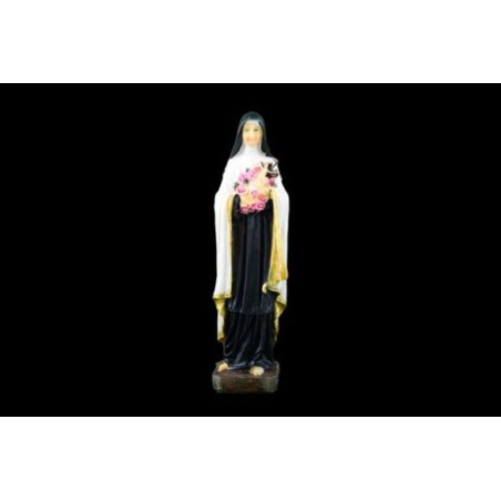 Statue de Sainte Thérèse en résine. 15 cm