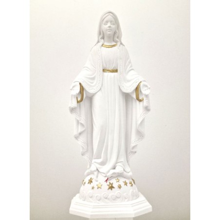 Statue Miraculeuse Blanc/Or 15cm résine