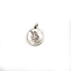 St. Michael's medaille in zilver. 16 mm