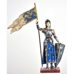 Standbeeld Jeanne-d'Arc Oriflamme 20 cm hars