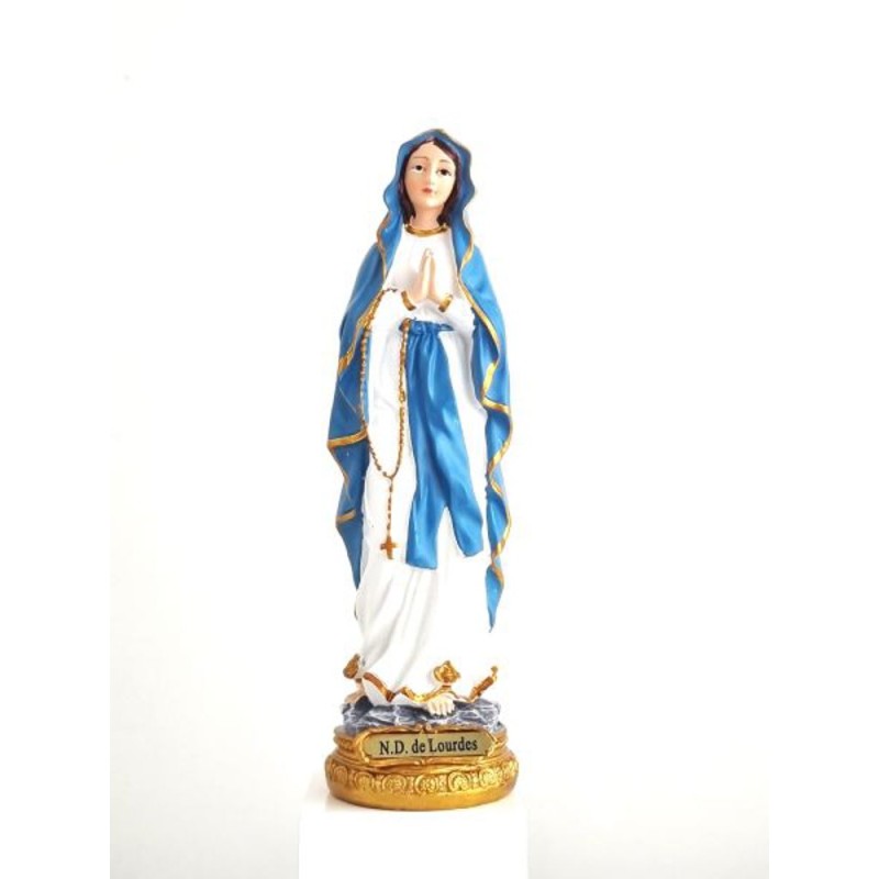  Statue ND de Lourdes 23cm résine