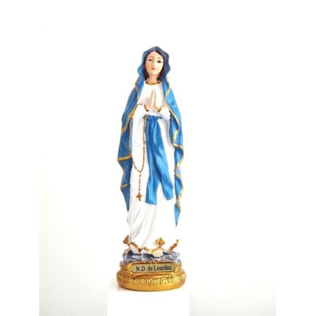  Statue ND de Lourdes 23cm résine