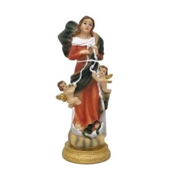 Statue Marie qui défait les nœuds 11cm résine